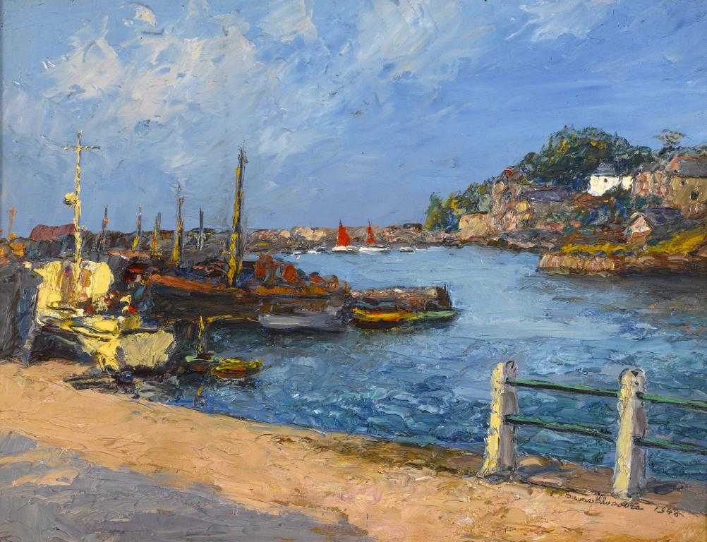 Appraisal: PIERO SANSALVADORE - BRIXHAM HARBOUR signed and dated signed again