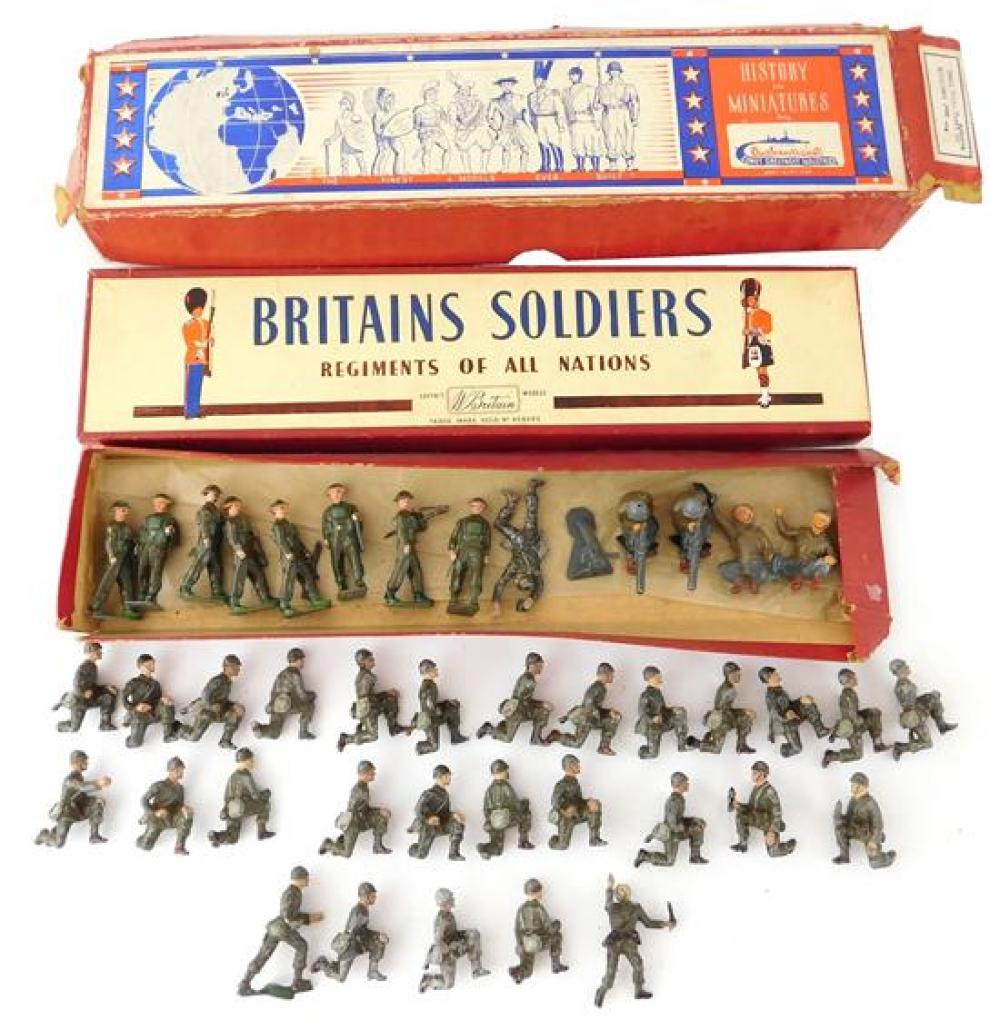 Appraisal: TOYS Authenticast Britains Ltd and Timpo including twenty-nine battle damaged