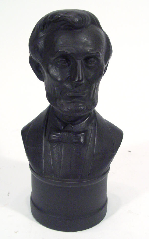 Appraisal: Wedgwood black basalt bust of Abraham Lincoln impressed factory marks