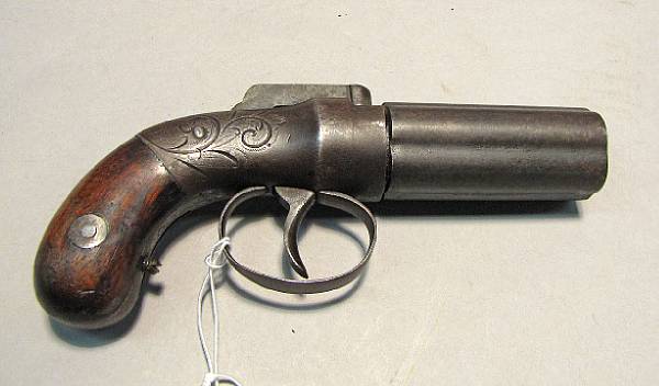 Appraisal: An Allen amp Thurber percussion pepperbox pistol Serial no caliber