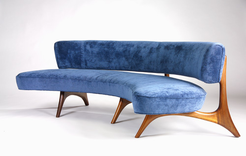 Appraisal: VLADIMIR KAGAN Fine Floating Seat and Back sofa upholstered in