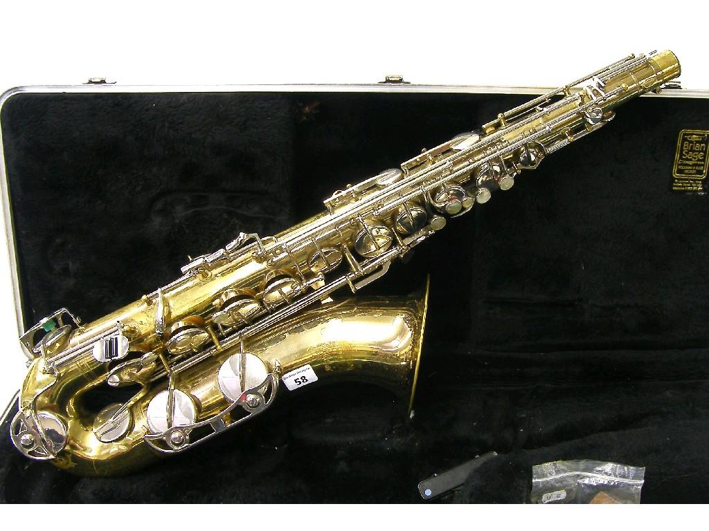 Appraisal: Buescher Aristocrat gold lacquered tenor saxophone no case