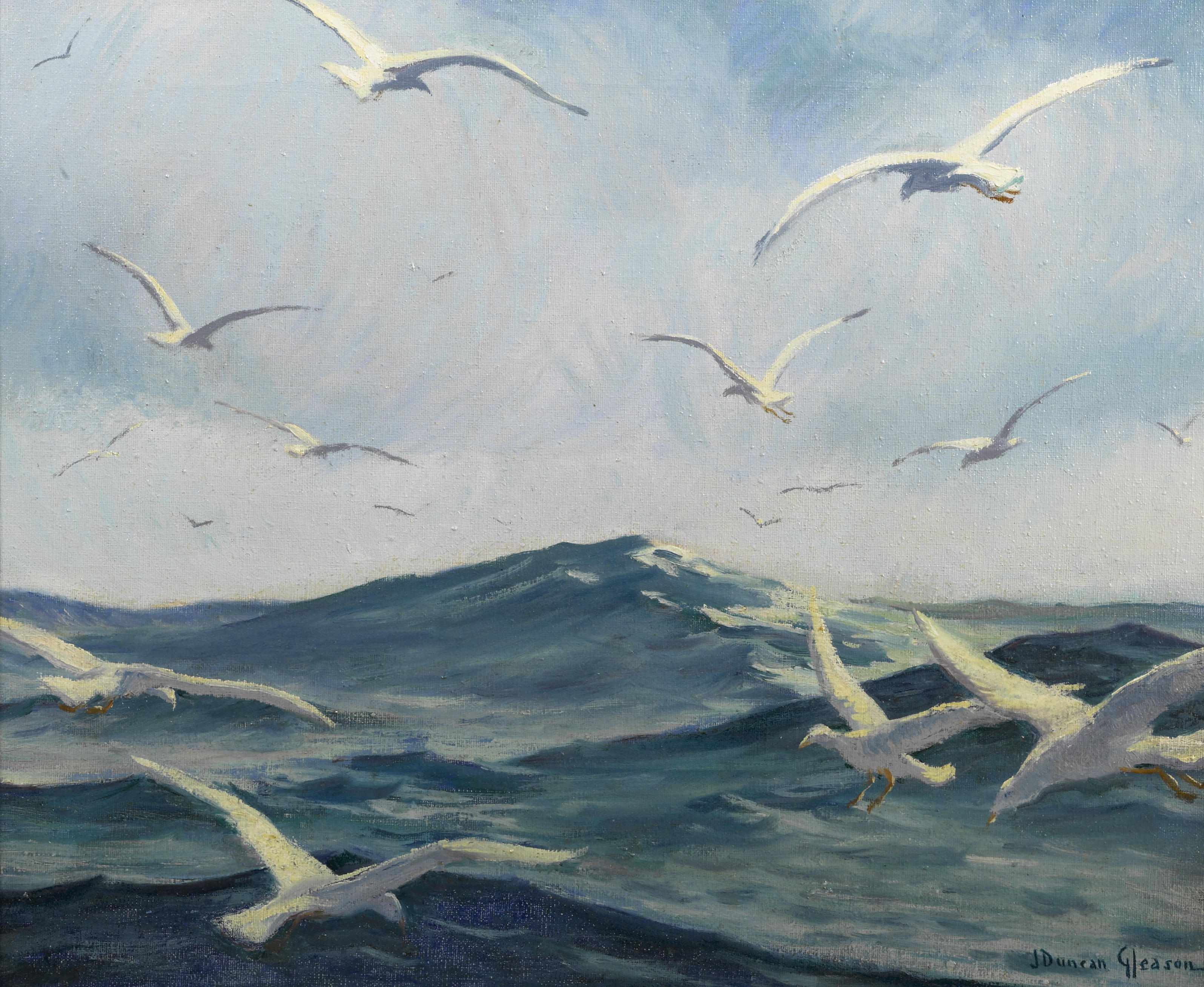 Appraisal: Joe Duncan Gleason American - Gulls signed 'J Duncan Gleason'