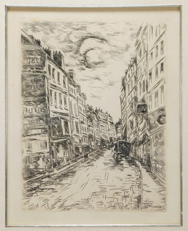 Appraisal: MAURICE DE VLAMINCK RUE DE LA GLACIERE ETCHING New York