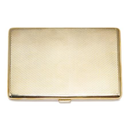 Appraisal: English Kt Gold Presentation Cigarette Case Estimate -