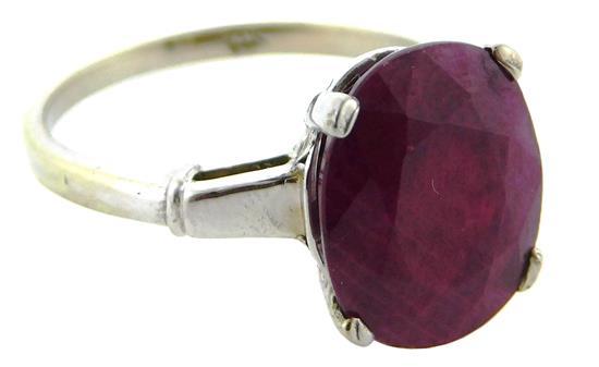 Appraisal: JEWELRY K and ruby ring stamped K white gold with