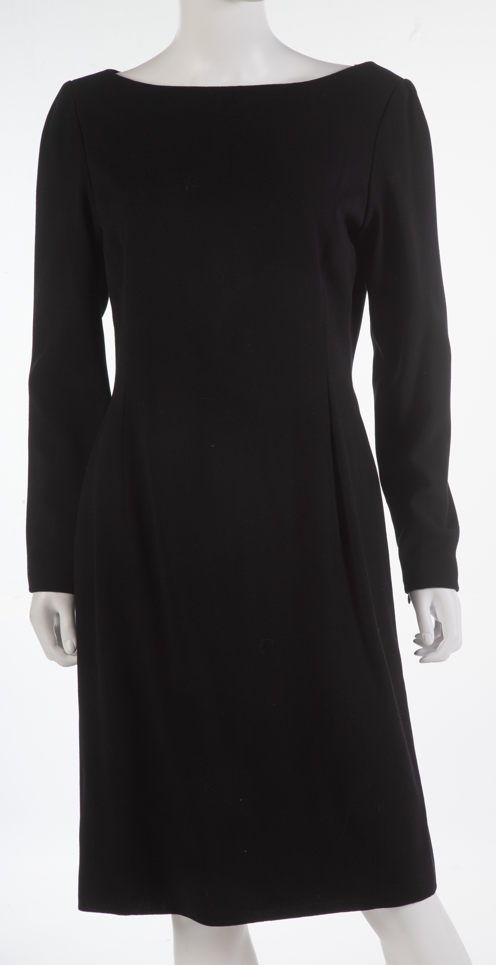 Appraisal: OSCAR DE LA RENTA DRESS AND JACKET Black dress shoulders