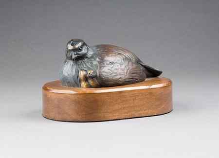 Appraisal: RIP CASWELL ORIGINAL BRONZE WILDLIFE SCULPTURE Oregon born -active Rip