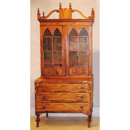 Appraisal: Federal Mahogany Secretary Bookcase Estimate -