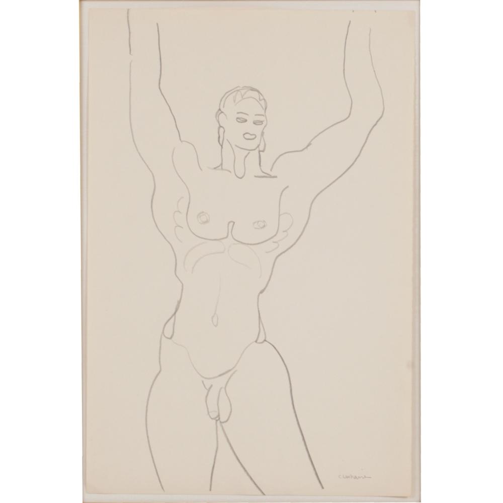 Appraisal: GASTON LACHAISE FRANCE NEW YORK - UNTITLED PENCIL ON PAPER