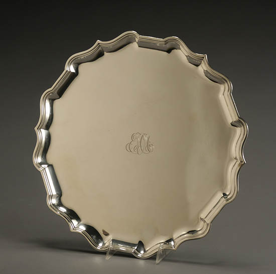 Appraisal: Dominick Haff Sterling Footed Tray New York First Quarter th