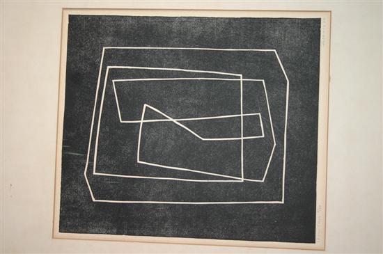 Appraisal: Albers Josef Dutch Am - Show case Lithograph or woodblock