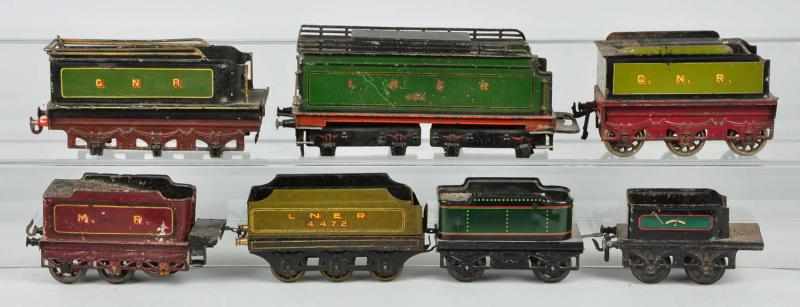 Appraisal: Lot of European Train Tenders Description Includes Marklin Bing and