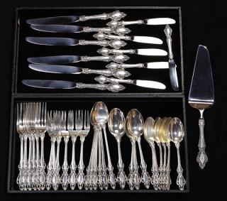 Appraisal: American sterlng silver flatware service for six by Lunt in