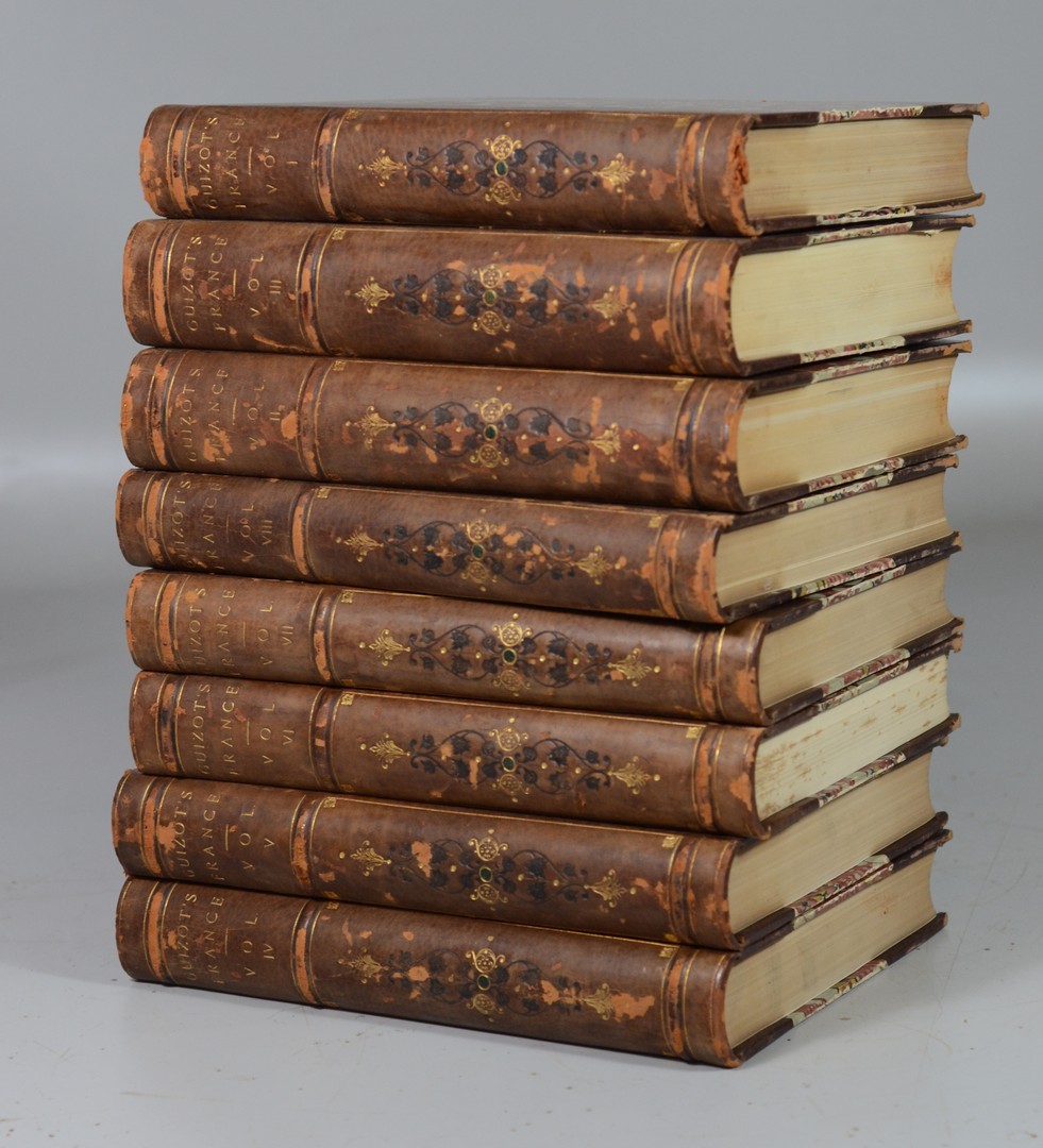 Appraisal: Guizot M History of France London volumes m gilt some