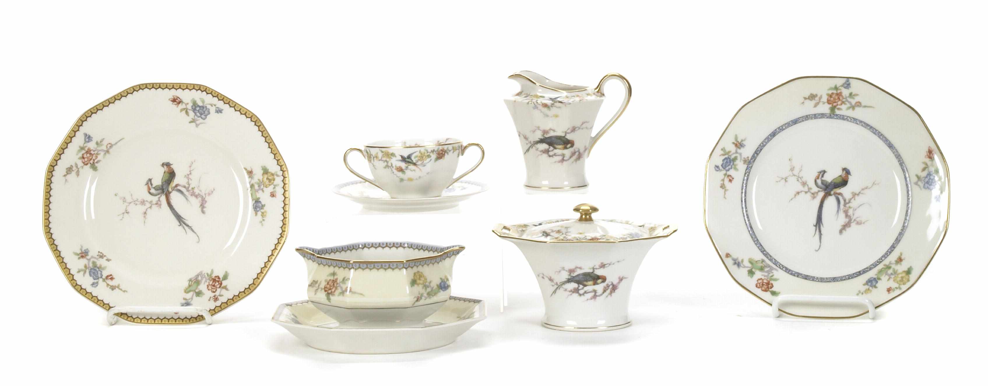 Appraisal: A group of Limoges porcelain dinner and teaware in various