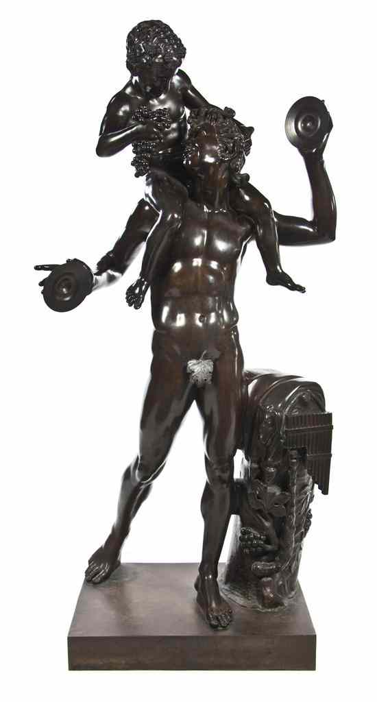 Appraisal: An Italian Bronze Figural Group after the Antique depicting the