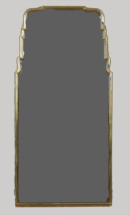 Appraisal: Queen Anne-Style Giltwood Wall Mirror x in