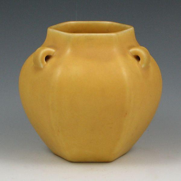 Appraisal: Rookwood vase from in matte yellow Marked with Rookwood logo