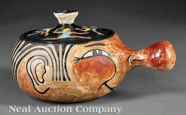 Appraisal: A Shearwater Art Pottery Beanpot thrown by James Jim Anderson