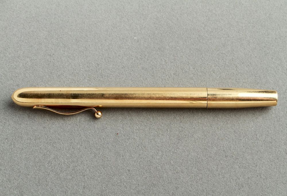 Appraisal: K Yellow Gold Mechanical Pencil for Thick Lead K yellow