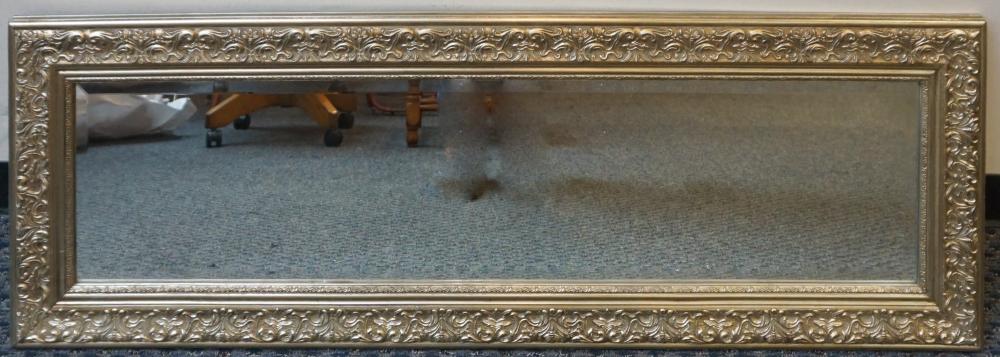 Appraisal: NEOCLASSICAL STYLE SILVERED GESSO MIRROR FRAME X IN X CM