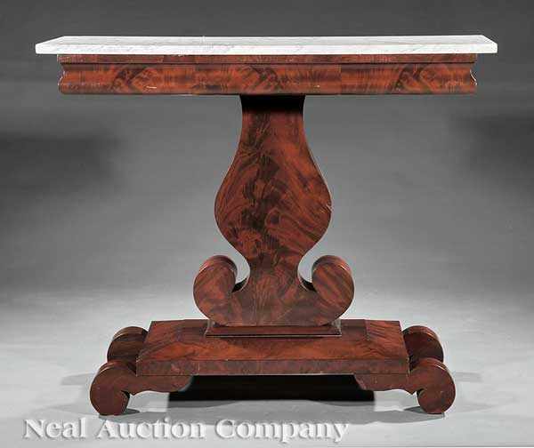 Appraisal: An American Classical Carved Mahogany Pier Table early th c