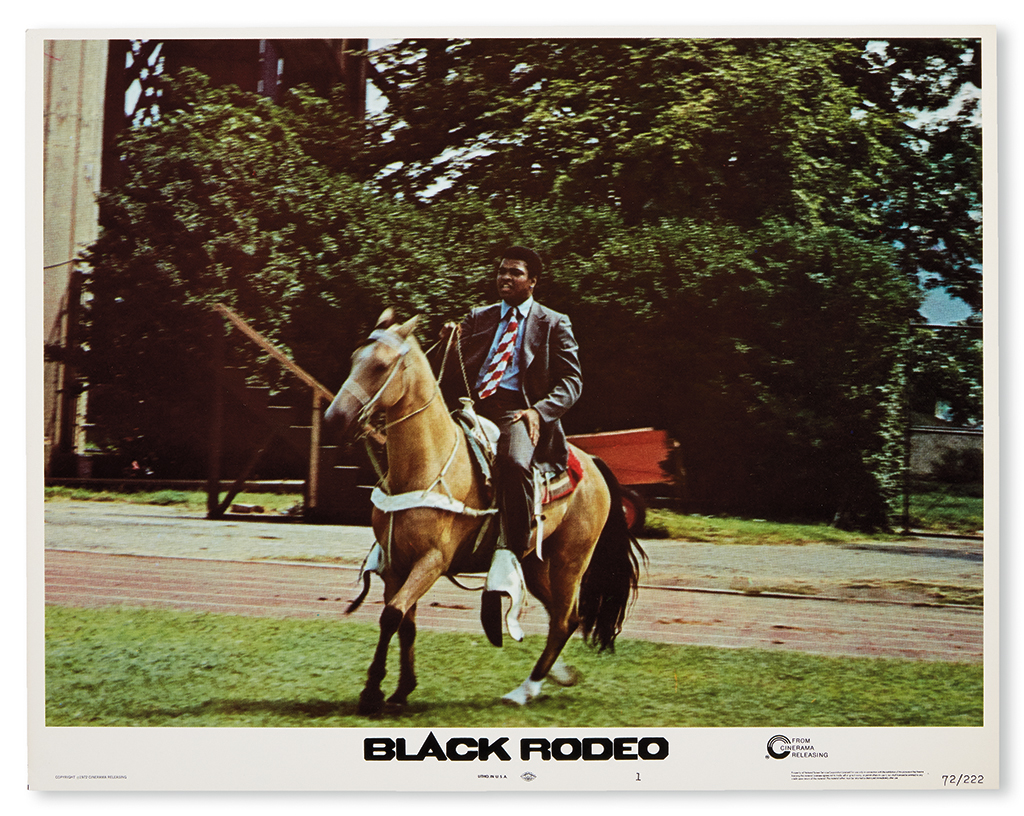 Appraisal: FILM Set of lobby cards for the film Black Rodeo