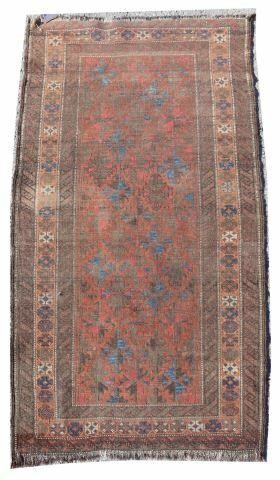 Appraisal: Hand-tied Persian Baluch rug approx ' l ' w