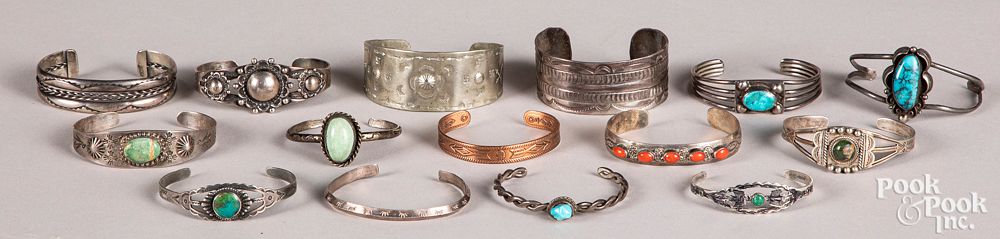 Appraisal: Group of Native American Indian jewelry Group of Native American