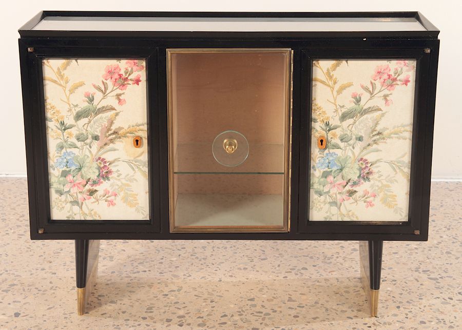 Appraisal: FONTANA ARTE EBONIZED CABINET CIRCA A Fontana Arte ebonized cabinet