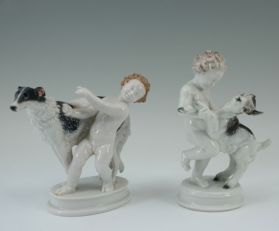 Appraisal: ROSENTHAL PORCELAIN FIGURINES pieces total from Rosenthal to include Boy