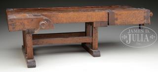 Appraisal: SALESMAN SAMPLE OF AN OAK WORKBENCH Second half th century