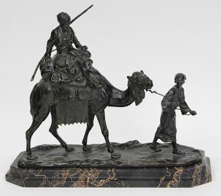 Appraisal: Bronze Rudolf Chocholka Rudolf Chocholka American - La Caravane bronze