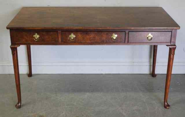 Appraisal: Baker Queen Anne Style Drawer Desk From a Larchmont NY