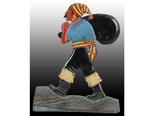 Appraisal: Large Pirate with Sack Cast Iron Doorstop Description Great depiction