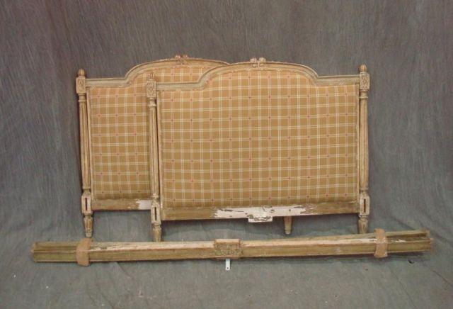 Appraisal: Louis XVI Upholstered Bed From a Bedford Hills home