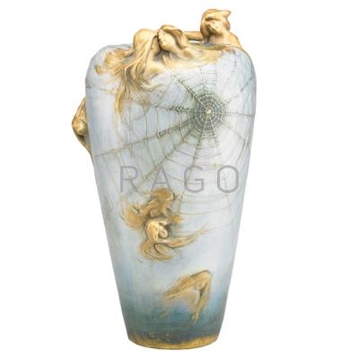 Appraisal: EDUARD STELLMACHER - RIESSNER STELLMACHER KESSEL Tall Amphora Fates vase