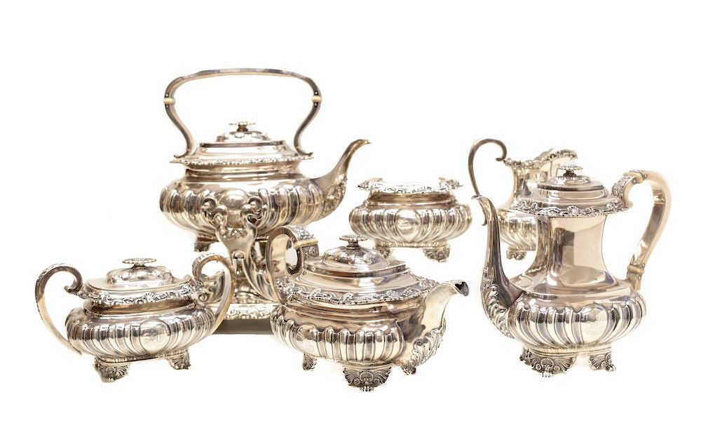 Appraisal: Gorham Sterling Silver Tea Coffee Service An attractive piece coffee