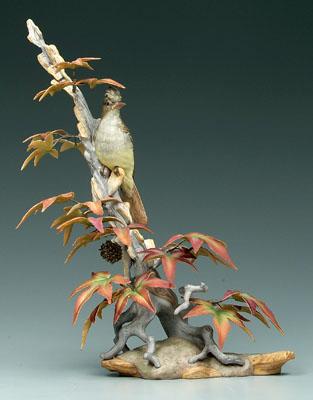 Appraisal: Boehm bird figurine crested flycatcher limited edition of issued in