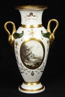 Appraisal: Old Paris porcelain urn Old Paris porcelain urn th century