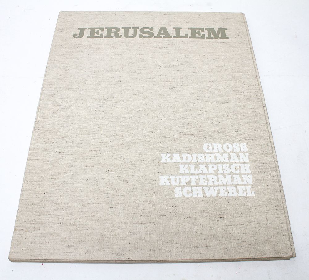 Appraisal: Israeli Judaica Jerusalem Portfolio Serigraphs The Jerusalem Portfolio color screen