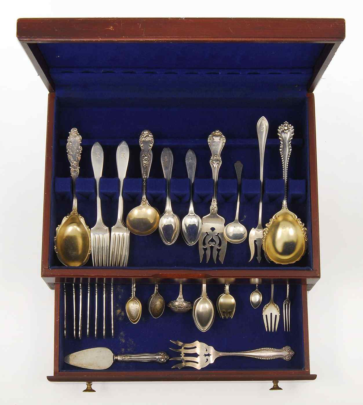 Appraisal: EIGHTY PIECES OF STERLING SILVER FLATWAREBy various makers Includes eleven