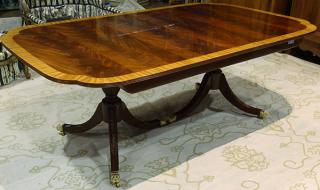 Appraisal: Federal style mahogany dining table Federal style mahogany dining table