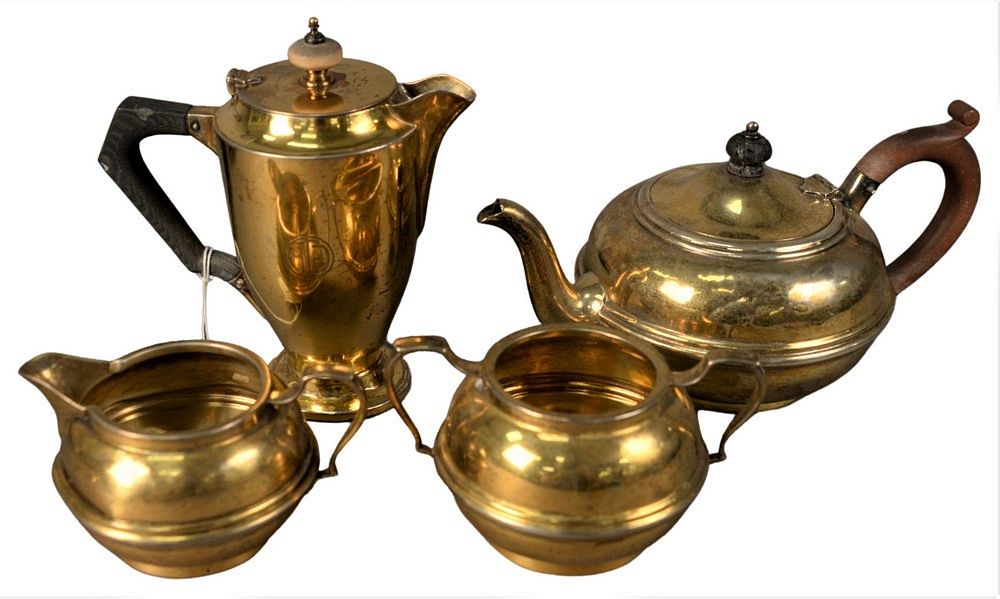 Appraisal: Four Piece English Silver Tea Set along with a separate