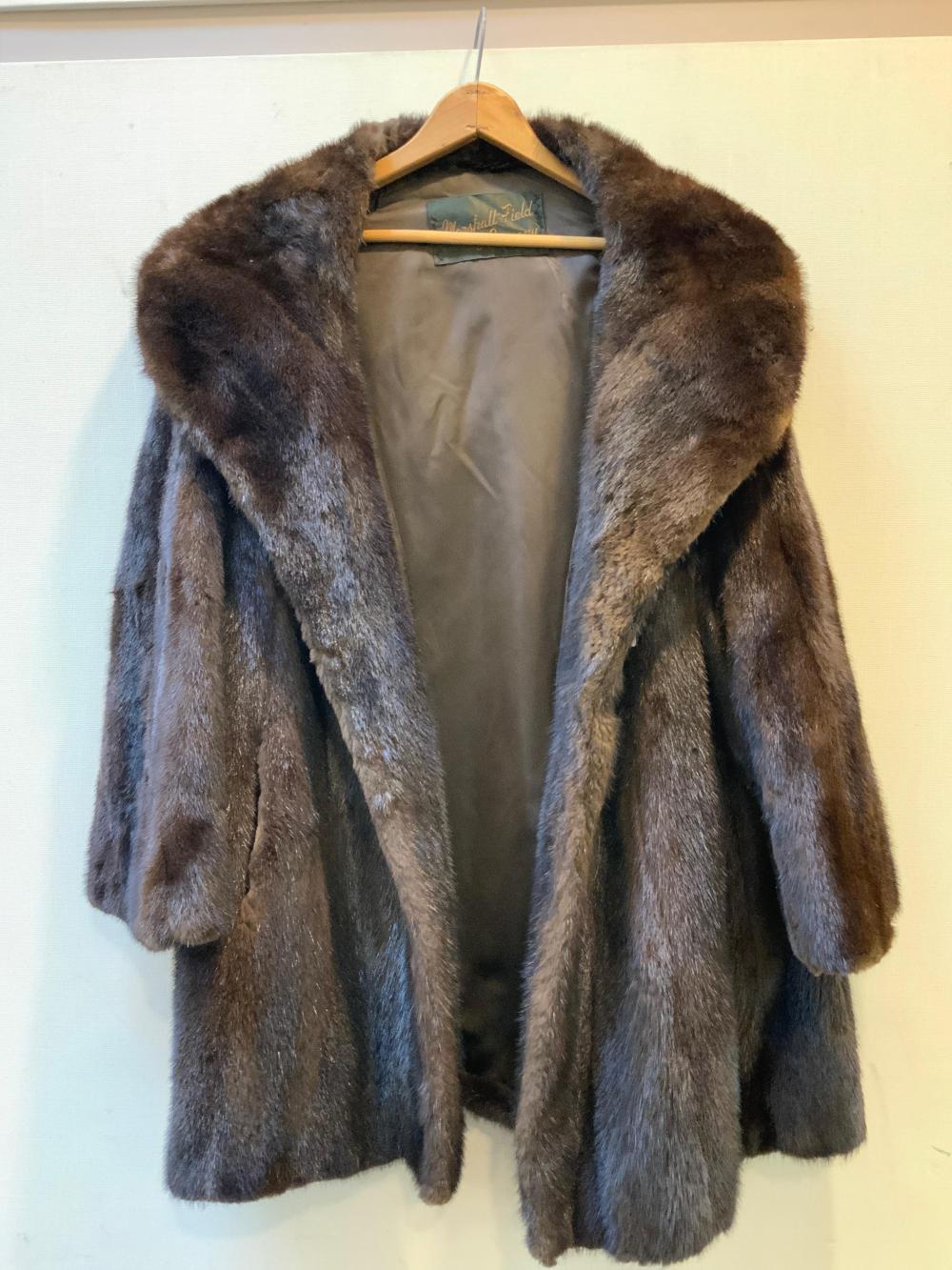 Appraisal: Marshall Field Company Brown Mink Coat L in cm