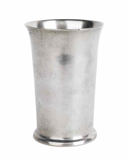 Appraisal: Middletown Connecticut pewter beaker ca bearing the touch of Thomas