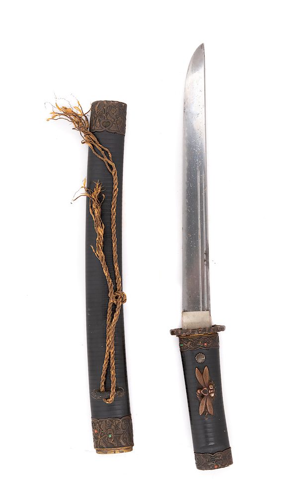 Appraisal: A Japanese Wakazashi Blade length in cm Overall length in