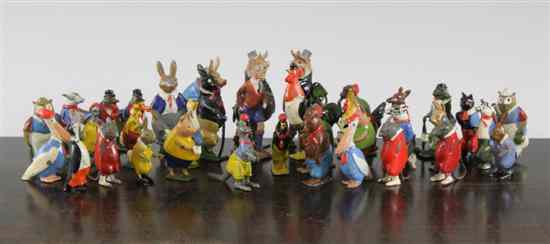 Appraisal: A collection of forty Britains Cadbury Cococubs lead figures by