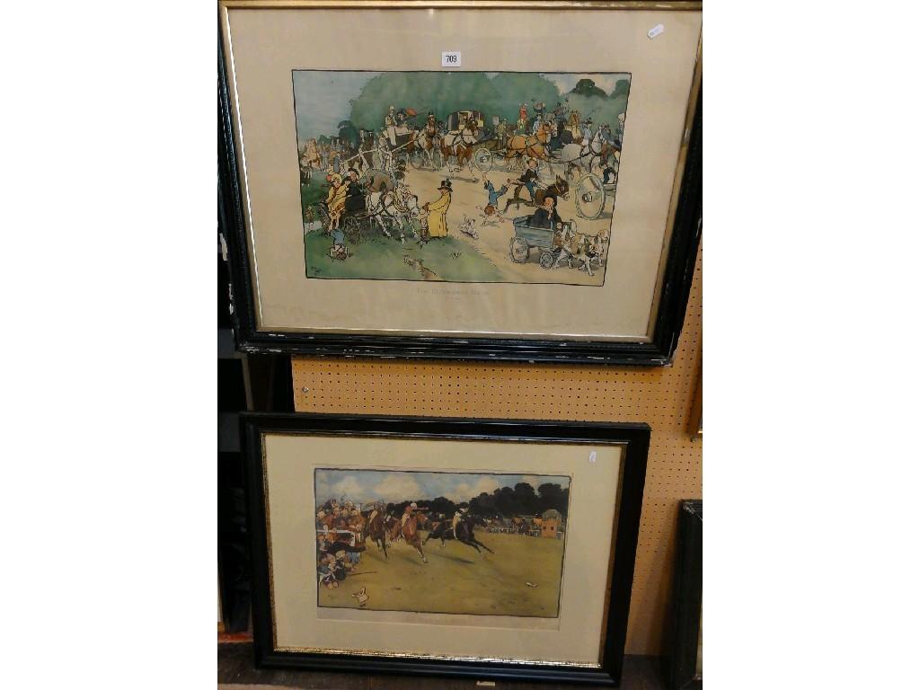 Appraisal: An early th century coloured print after Cecil Aldin showing